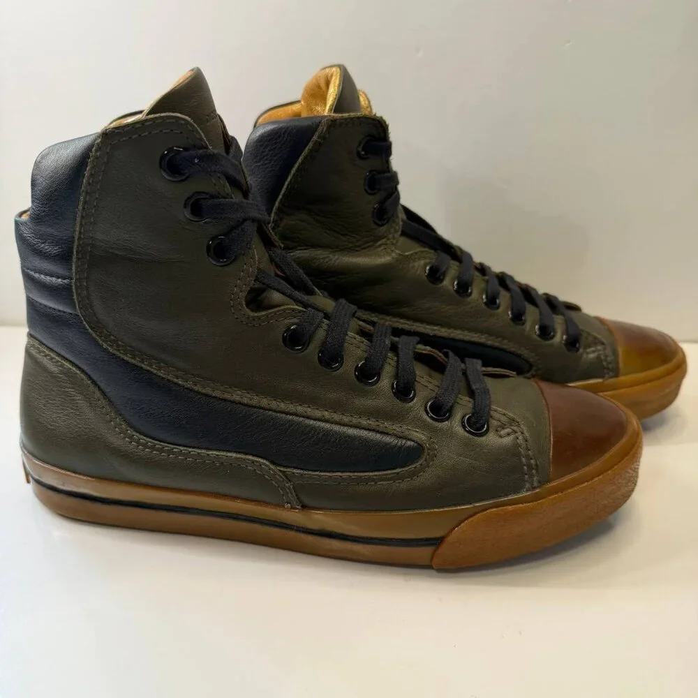 Dior Homme Leather High-Top Sneakers – EU 41 / US 8 - Picture 10 of 13